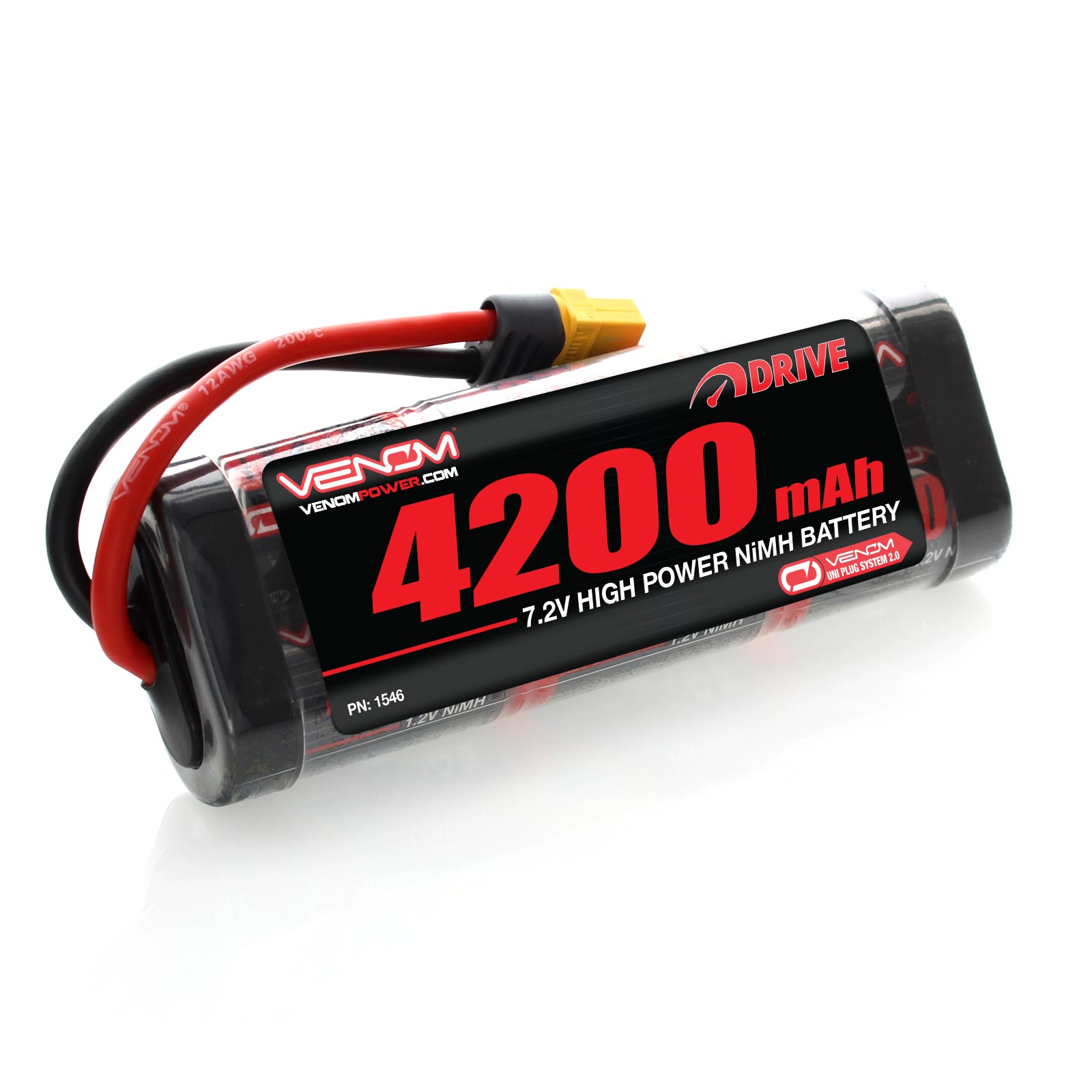 Venom 7.2V 4200mAh 6 Cell NiMH Battery with Universal Plug System